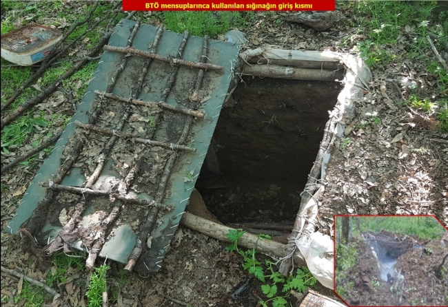 PKK’lı teröristlere ait 43 kış sığınağı imha edildi